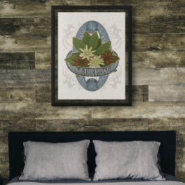 Blume Astrologie und Magisches Poster - Star Anise