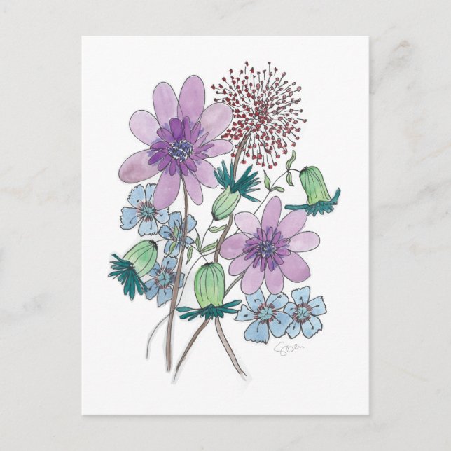 Blume, auch! postkarte (Vorderseite)