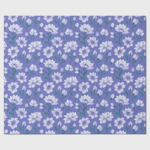 Blume auf dem Lavendel Geschenkpapier