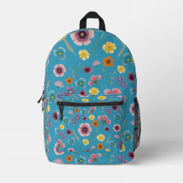 Blume auf der Wiese Bedruckter Rucksack
