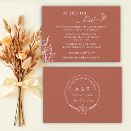 Blume auf der Wiese Hochzeit Wir ticken den Knoten Einladung