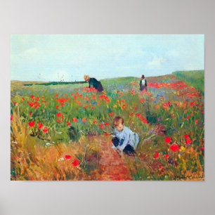 Blume auf einem Feld auswählen, Mary Cassatt Poster