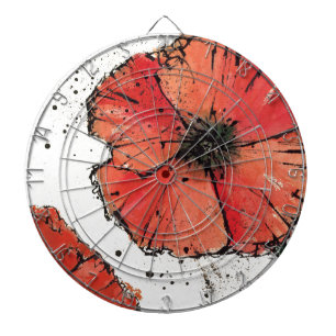 Blume auf einem weißen Hintergrund Dartscheibe