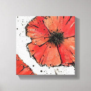 Blume auf einem weißen Hintergrund Leinwanddruck