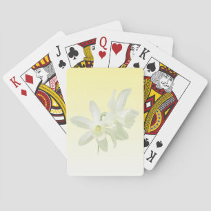 Blume auf gelben Spielkarten