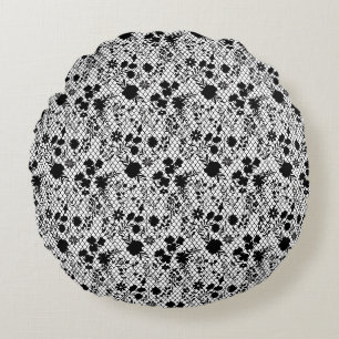 Blume auf net 01.wx4 White BG Rundes Kissen