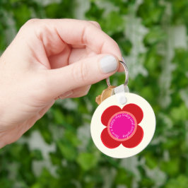 Blume auf schlüsselanhänger