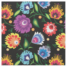 Blume auf schwarz stoff
