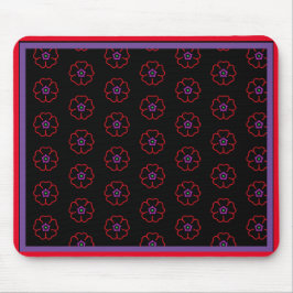 Blume auf schwarzem Hintergrund, individuell anpas Mousepad
