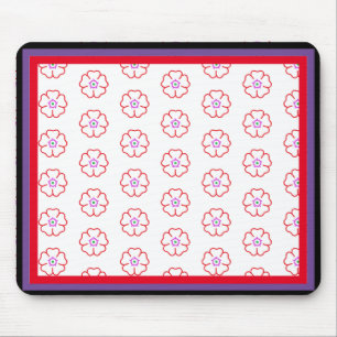 Blume auf weißem Hintergrund Benutzerdefiniert Per Mousepad