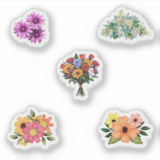 Blume-Aufkleber Aufkleber