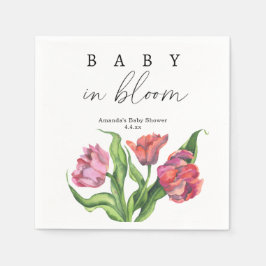 Blume aus Aquarell - Baby in Blüte Serviette