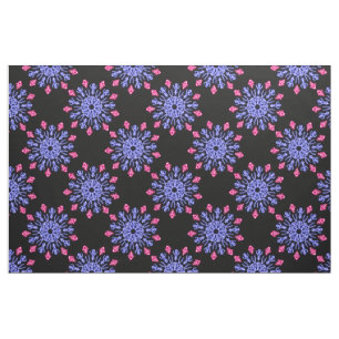 Blume aus blauem und rotem Neon Stoff