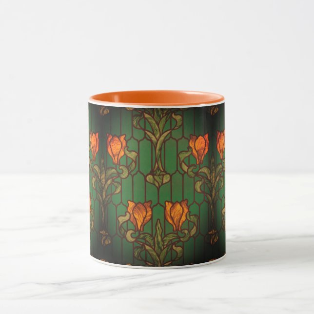 Blume aus gegossenem Glas Tasse (Zentrum)