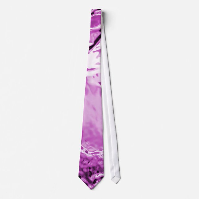 Blume aus Glas Lila Krawatte (Vorderseite)