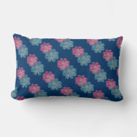 Blume aus Glas (rosa/aquamarin/navy)