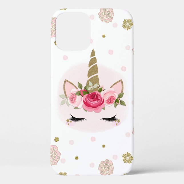 Blume aus Gold und Rosa bläst trendy Niedlich Case-Mate iPhone Hülle (Rückseite)