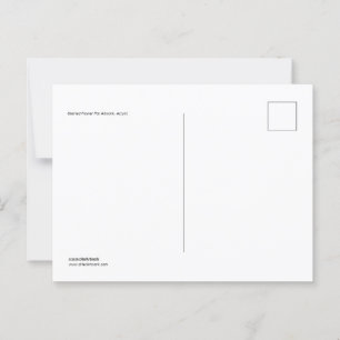 Blume aus Hartglas Postkarte