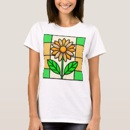 Blume aus Hartglas T-Shirt