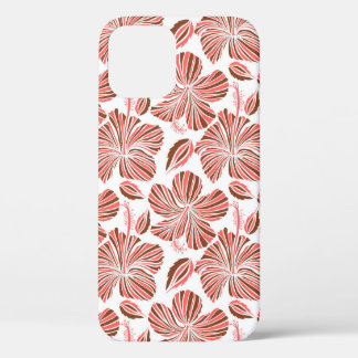 Blume aus hawaiianischem Hibiskus: brauner tropisc Case-Mate iPhone Hülle