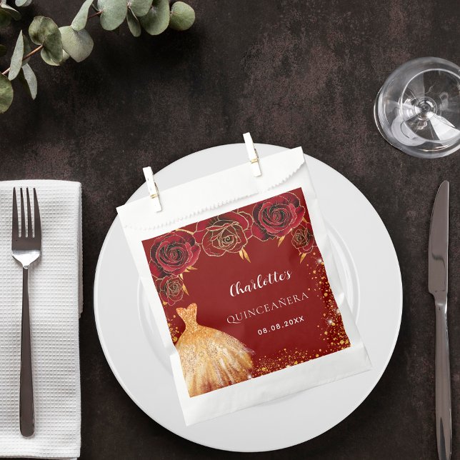 Blume aus Rotgoldkleid aus Quinceanera Geschenktütchen (Von Creator hochgeladen)