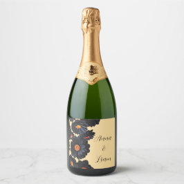 Blume aus schwarzem Samt