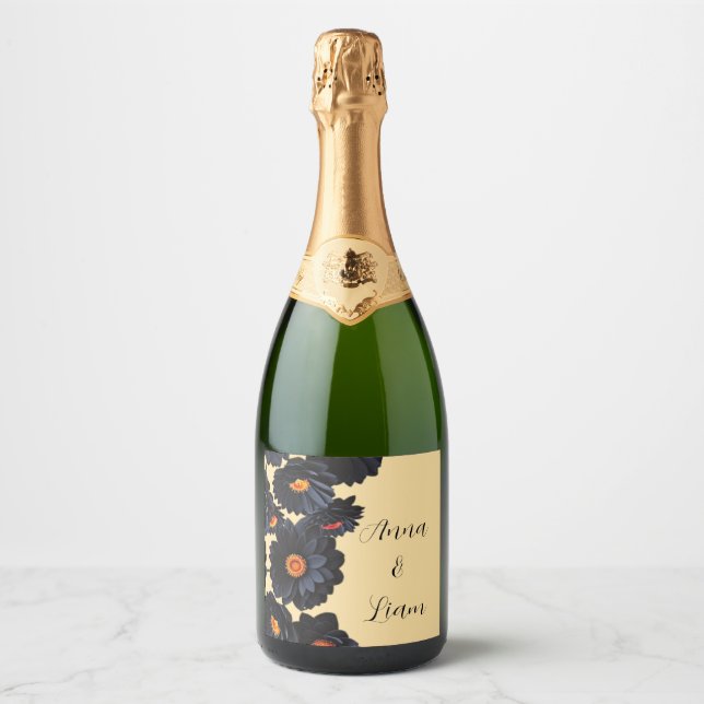 Blume aus schwarzem Samt (Vorderseite)