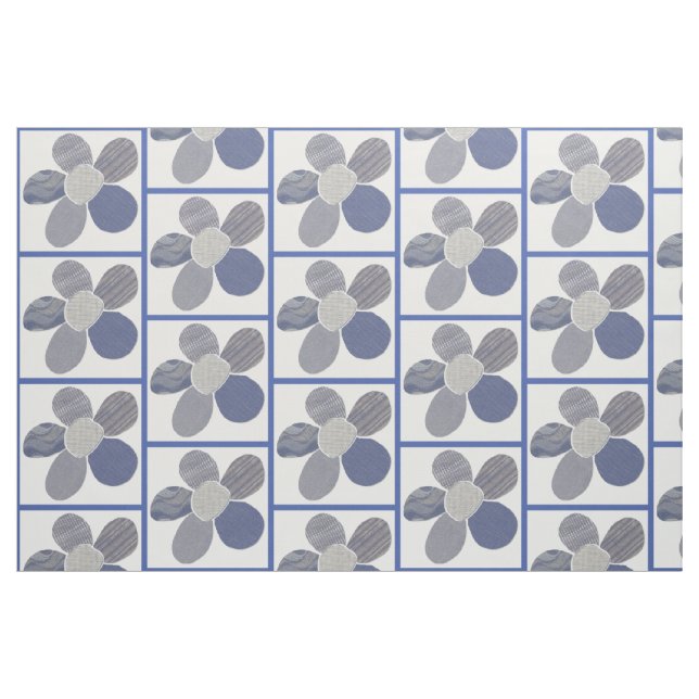 Blume aus Spinnstoffen - DIY Stoff (Fat Quarter (45,7 x 55,9 cm))