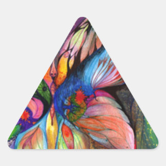 Blume aus Traumland Dreieckiger Aufkleber