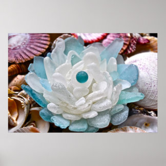 Blume aus Weißmeer Poster