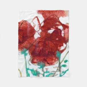 Blume Ausdruck I Fleecedecke