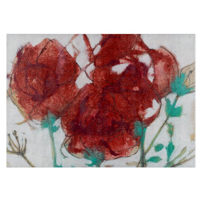 Blume Ausdruck I Schneidebrett (Vorderseite)