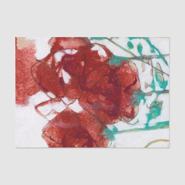 Blume Ausdruck I Seidenpapier (Vorderseite)