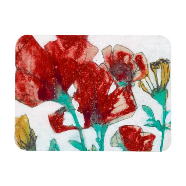 Blume Ausdruck II Magnet (Horizontal)