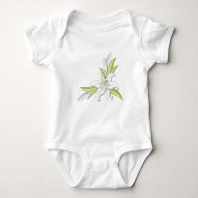 Blume Baby Strampler (Vorderseite)