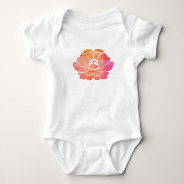 Blume Baby Strampler (Vorderseite)