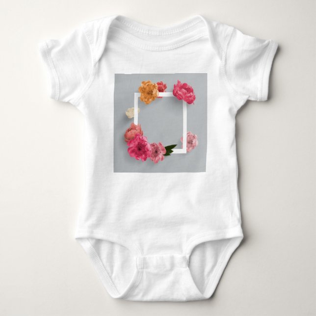 Blume Baby Strampler (Vorderseite)