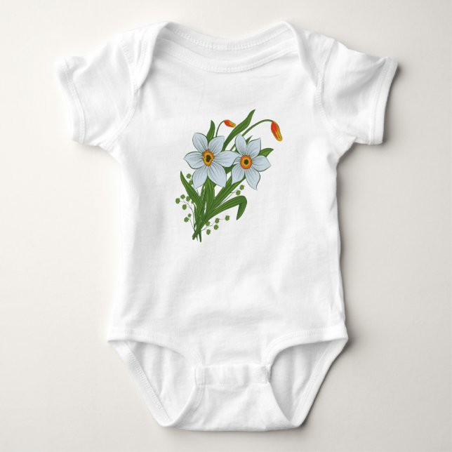 Blume Baby Strampler (Vorderseite)