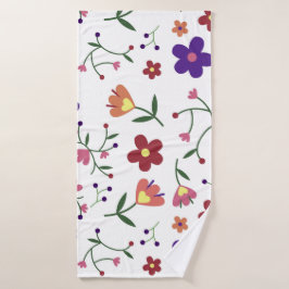 Blume Badhandtuch Set