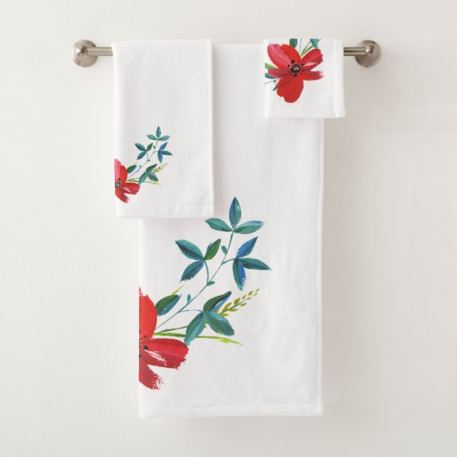 Blume Badhandtuch Set (Insitu)