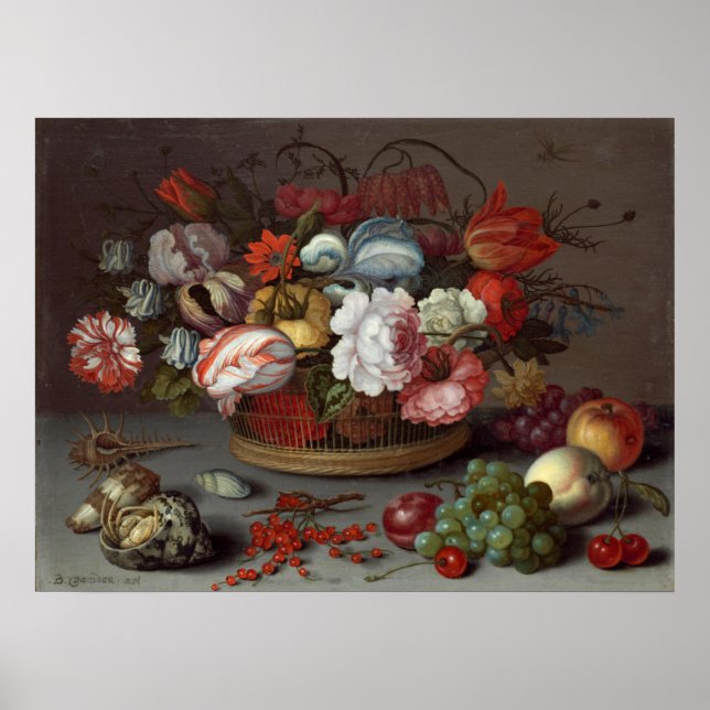 Blume - Balthasar van der Ast Fine Art Poster (Vorne)