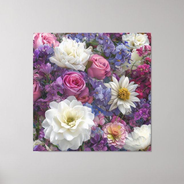 Blume Bankett Leinwanddruck (Vorderseite)