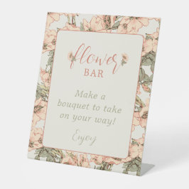 Blume Bar Pink Roses Baby Dusche Gefallen Sockelschild