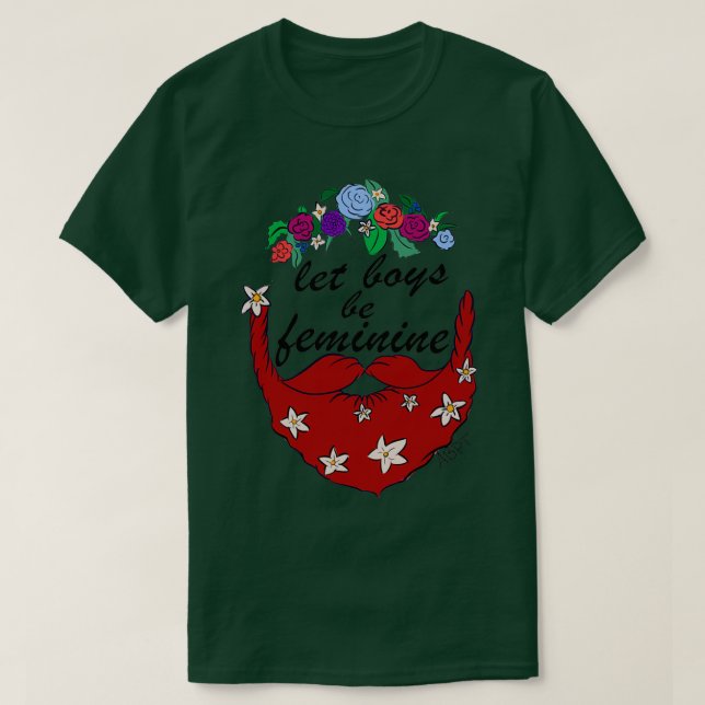 Blume Bart Blume T-Shirt (Design vorne)