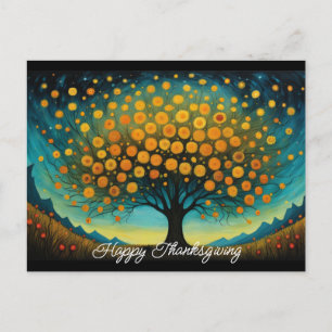Blume Baum Herbst Erntedank Urlaub Postkarte