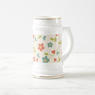 Blume Beer Stein Bierglas