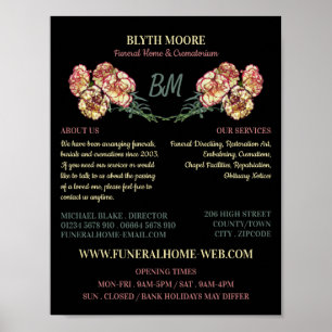 Blume, Beerdigung Zuhause, Direktoren Poster