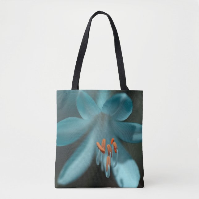"Blume bei Dämmerung" Drucktasche Tasche (Vorderseite)
