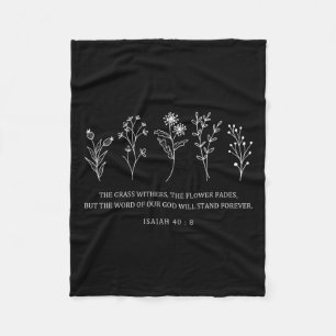 Blume Bibel Verse Osterzeit das Wort unseres Gotte Fleecedecke