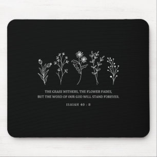 Blume Bibel Verse Osterzeit das Wort unseres Gotte Mousepad